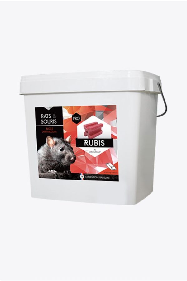 Le rubis Bloc est un appât pour piège de souris et rats efficace pour tuer les souris et les rats.